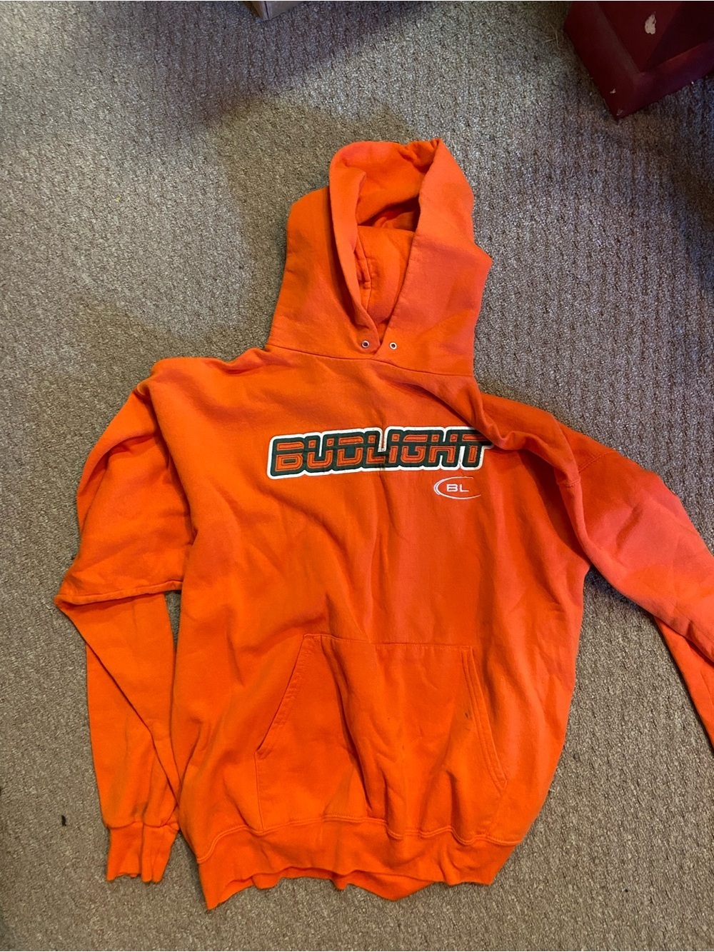 Vintage Bus Light Orange Logo Hoodie